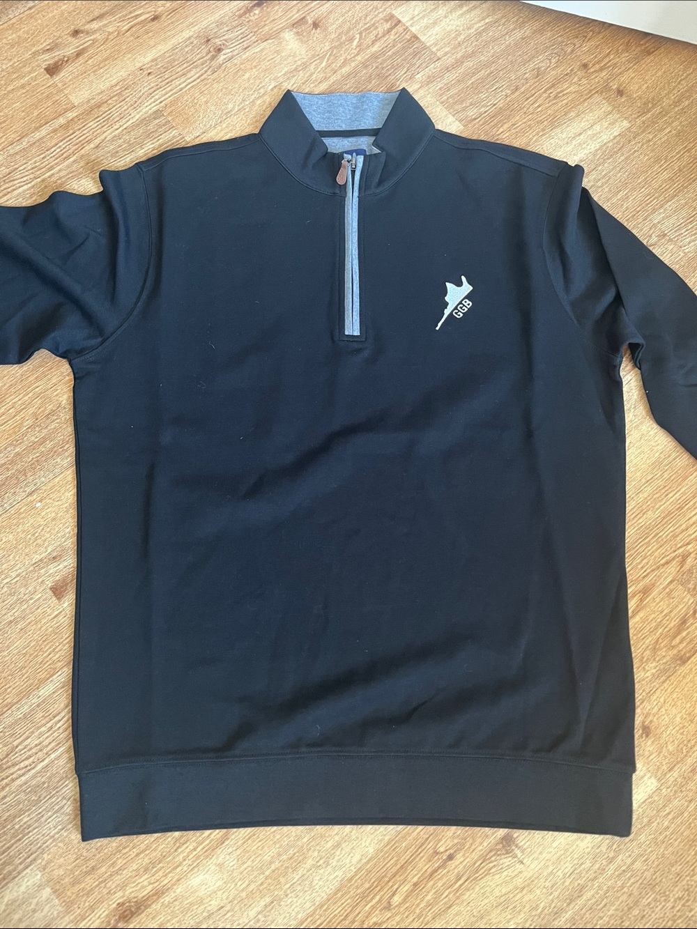 johnnie-O Black Quarter-Zip Pullover